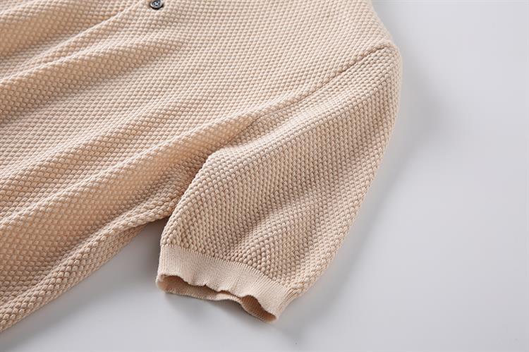 Business Knitting Polo Short Sleeve T-shirt Man - Antonios