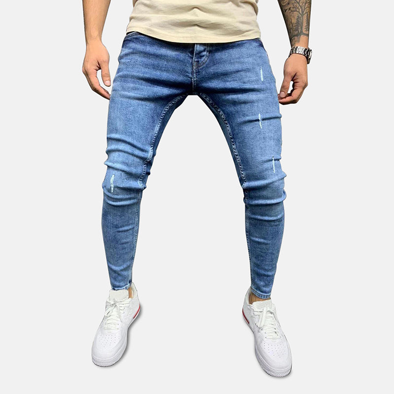 Antonios Peter Classic Skinny Jeans in blue denim, ideal for smart casual wear.