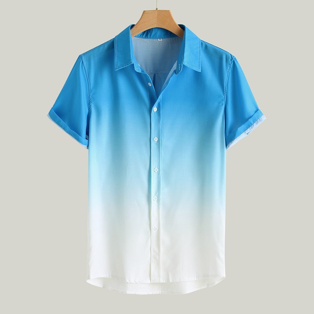 Gradient Cotton Loose Shirt - Antonios