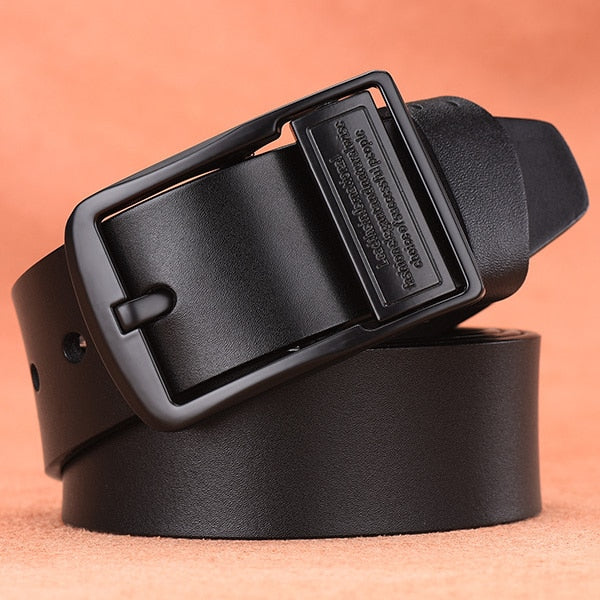 Antonios Italy Style black belt for men made of rubber, showcasing sleek design and durability.