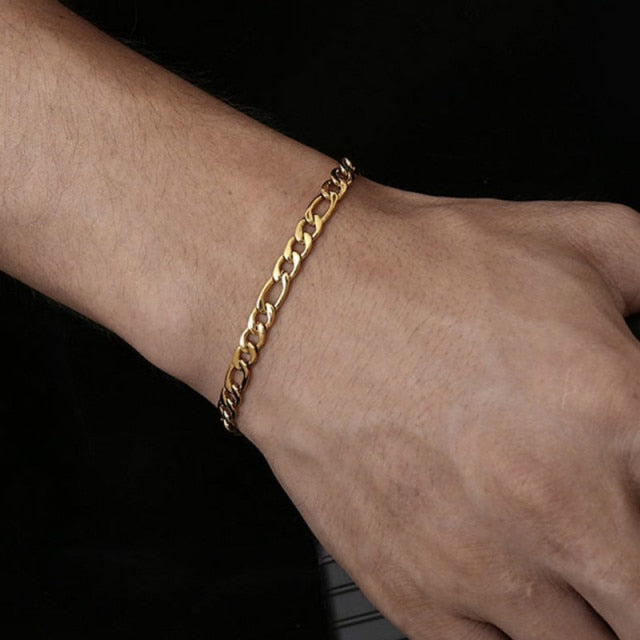 Stylish Antonios Milano men's bracelet with stainless steel core and magnetic clasp.