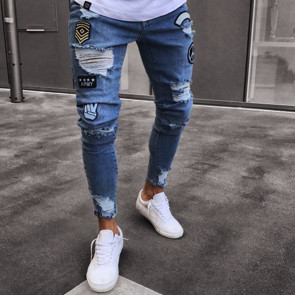 Antonios Parker Ripped Jeans, smart casual denim for spring and autumn settings.