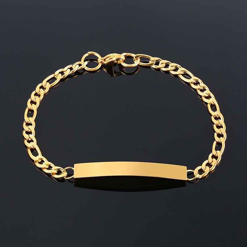 Antonios Minimalist Stainless Steel Bracelet for men on black background.