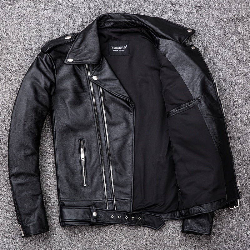 Antonios Genuine Leather Jacket for men, casual elegant style, 100% genuine leather.