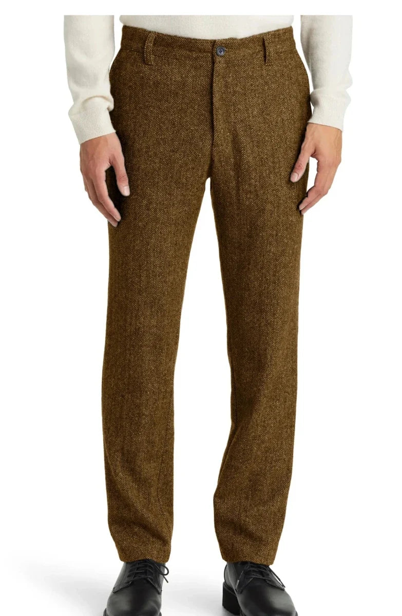 Aurelius vintage elegant pants - AntoniosClothing - Brown