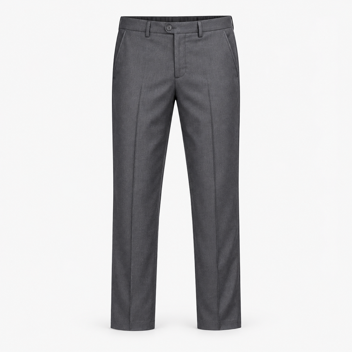 Men's Woven Stretch Straight-Leg Dress Pants — Gray, product cover