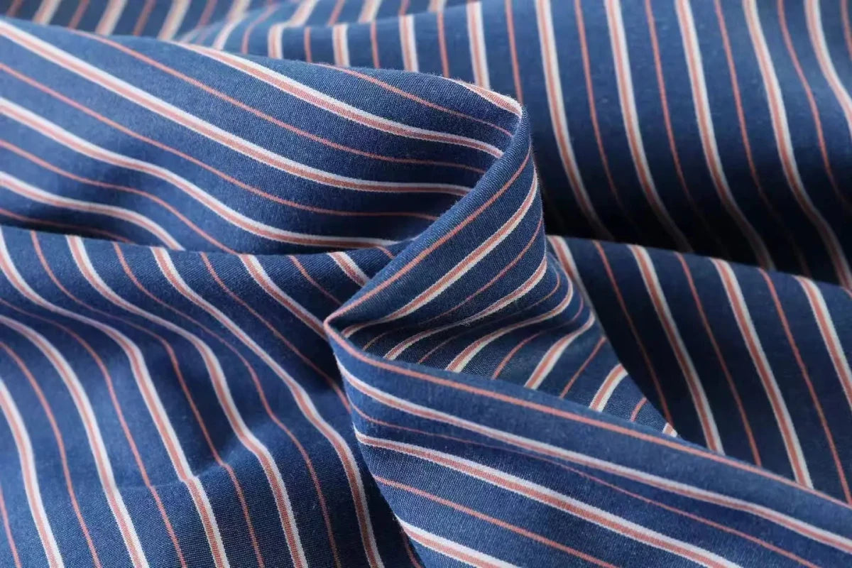 100% Cotton blend korean striped shirt - Antonios