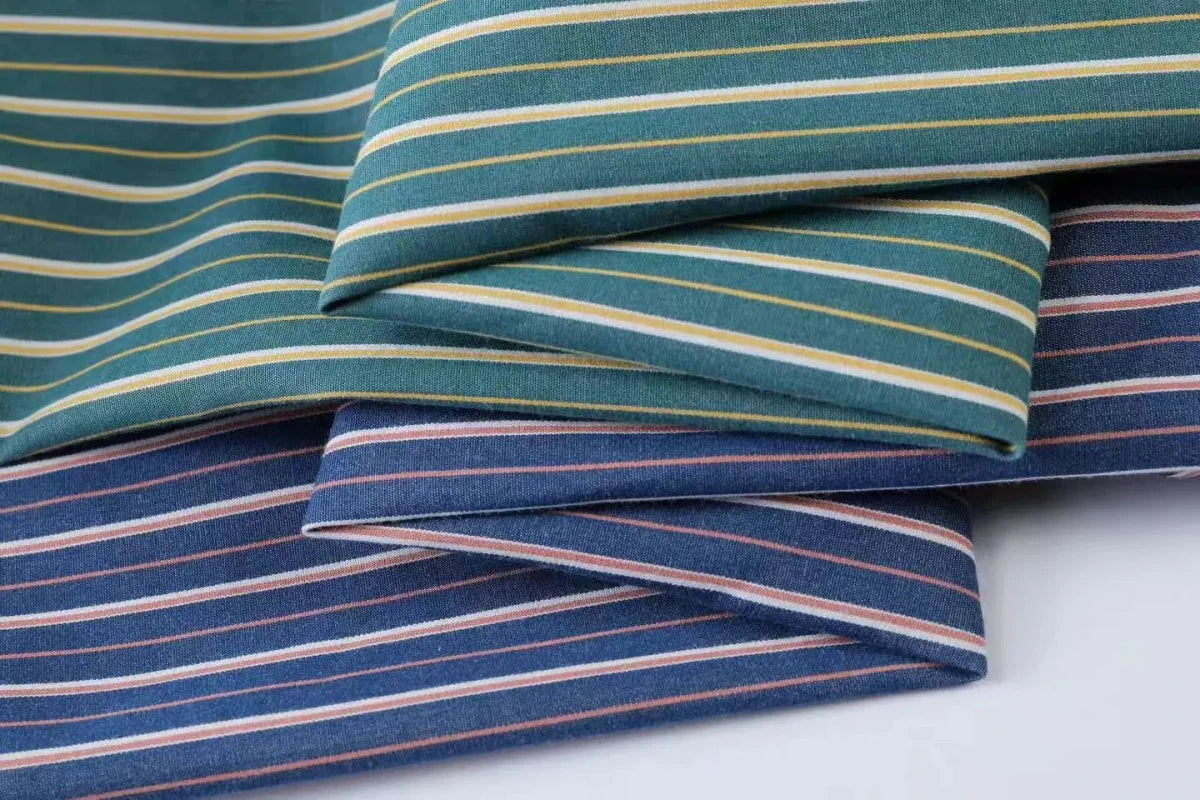 100% Cotton blend korean striped shirt - Antonios