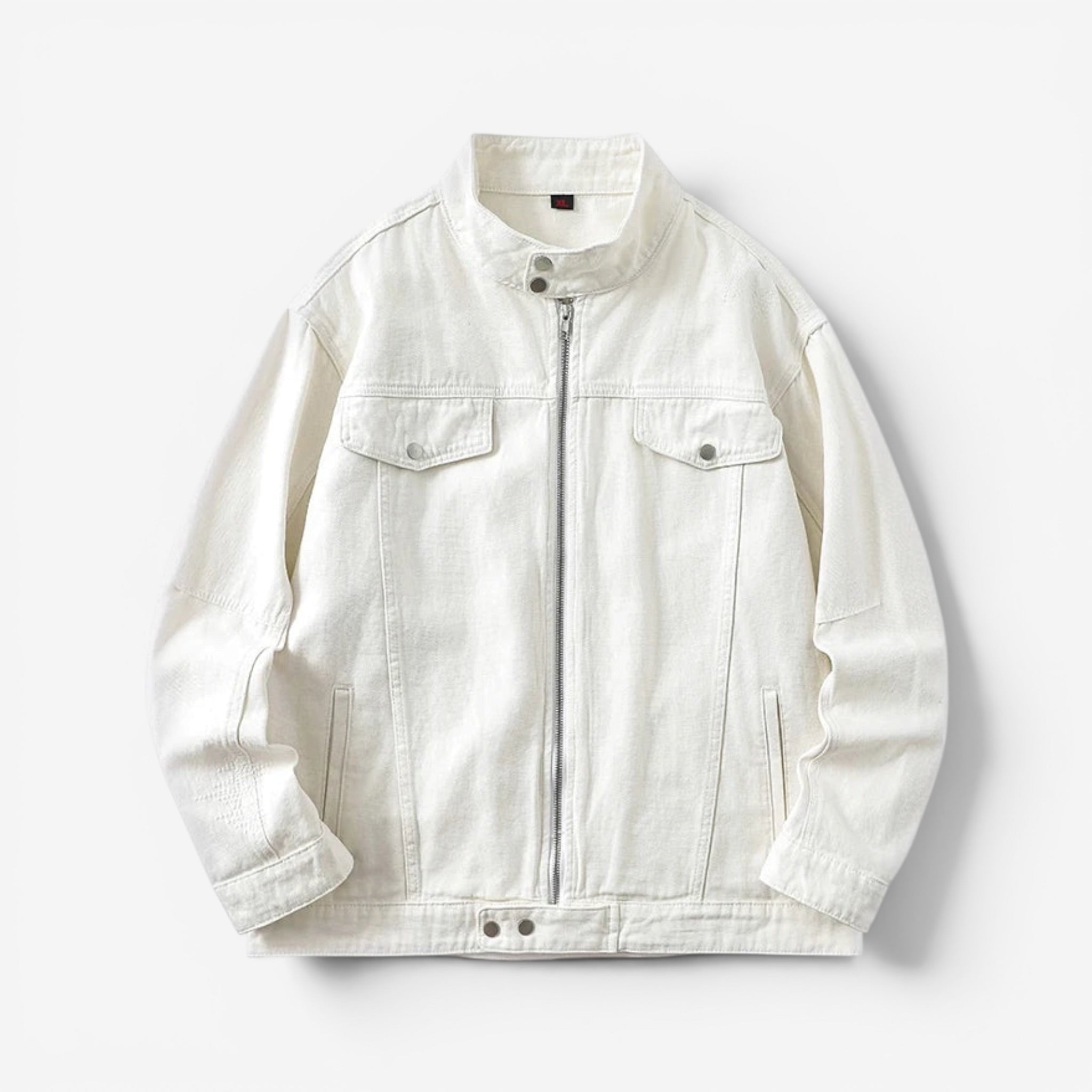 Mens stand collar zip jacket for contemporary streetwear