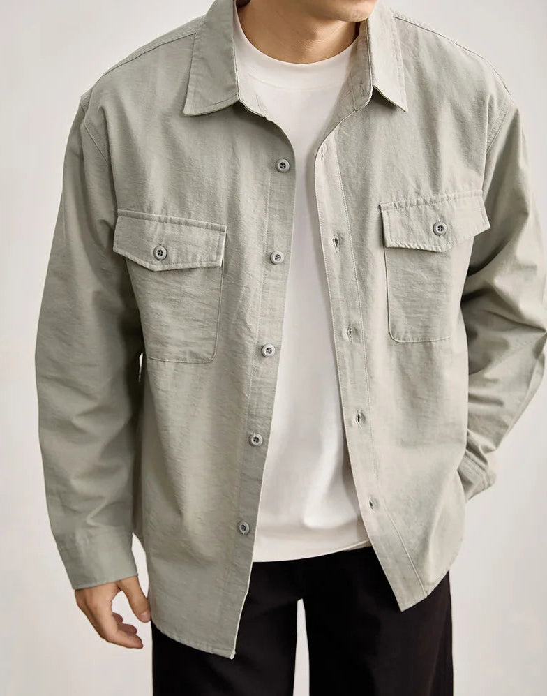 Leonardo streetwear gray jacket