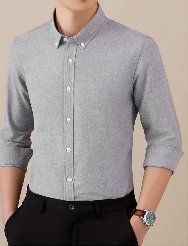 Chemise SAFARI à manches longues en coton, style « business formal »