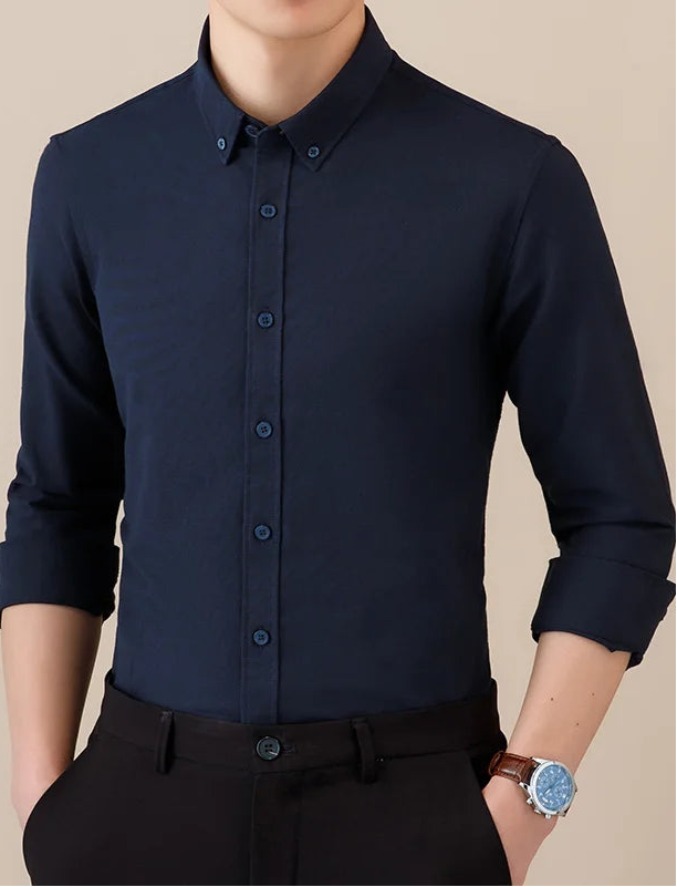 Chemise SAFARI à manches longues en coton, style « business formal »