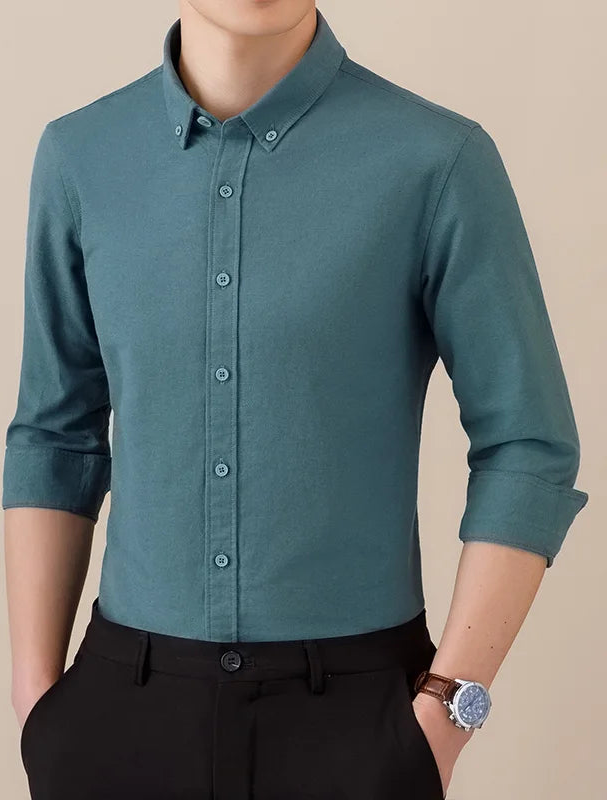Chemise SAFARI à manches longues en coton, style « business formal »