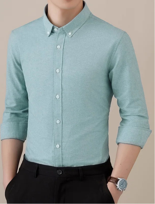Chemise SAFARI à manches longues en coton, style « business formal »