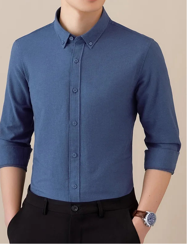 Chemise SAFARI à manches longues en coton, style « business formal »