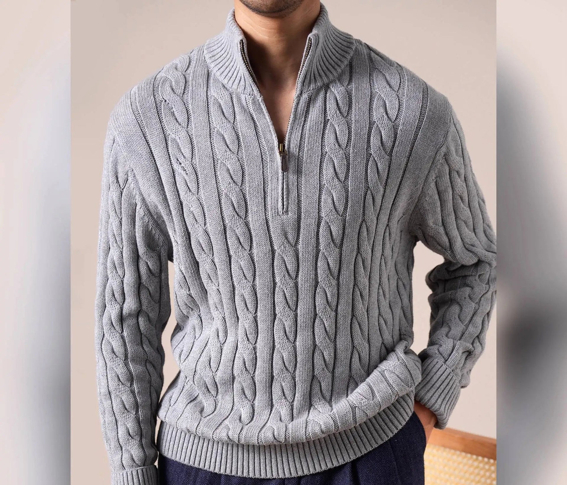 Pull Demi-zippé En Coton Piqué Pour Homme | Ralph Lauren® FR