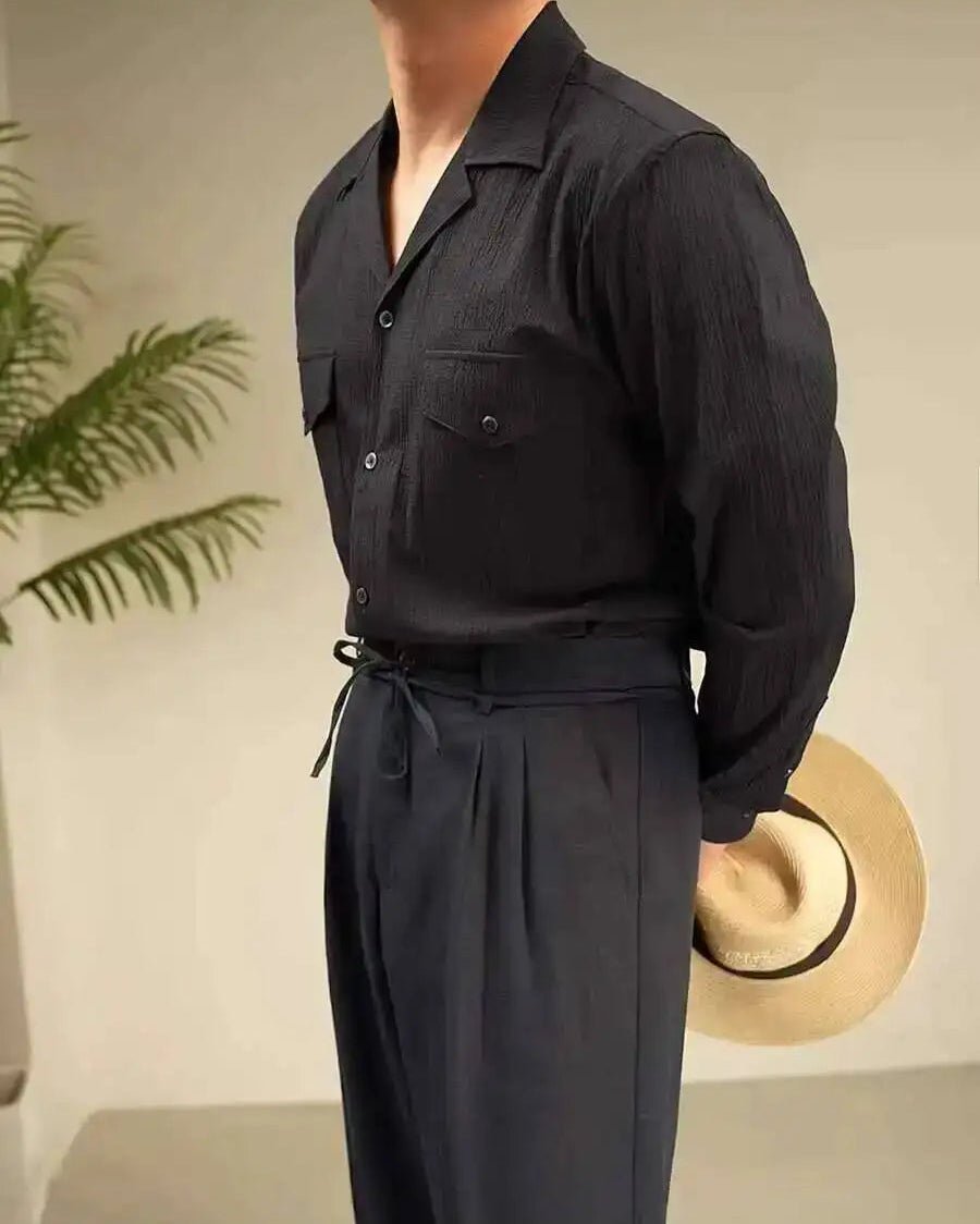 Airy cuban - collar beach shirt - Antonios