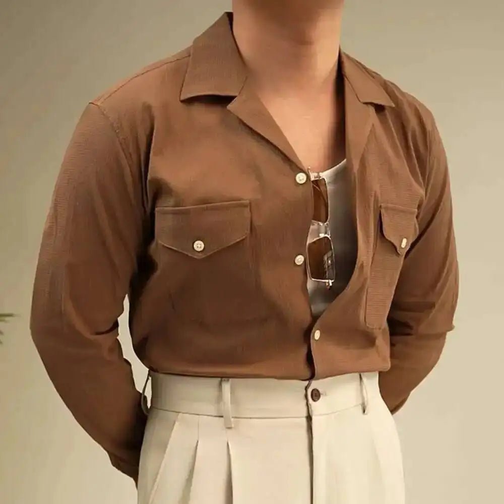 Airy cuban - collar beach shirt - Antonios