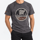 America Retro T-Shirt - AntoniosClothing - iron gray