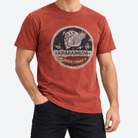 America Retro T-Shirt - AntoniosClothing - rust red