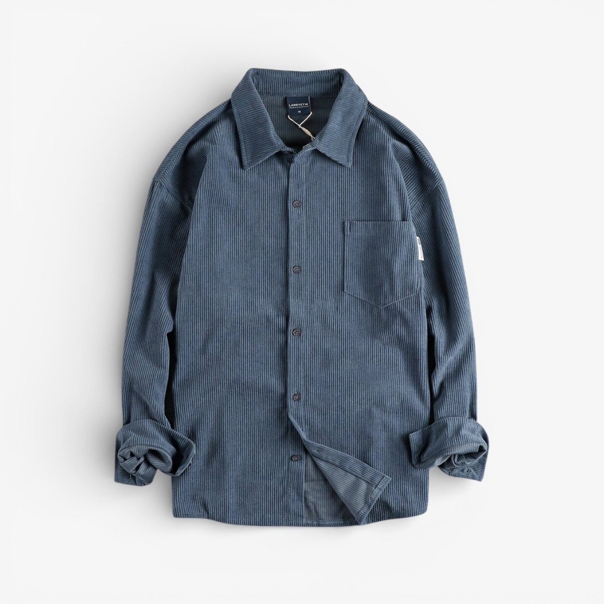 Casual Corduroy Overshirt - Textured Retro Shirt – Antonios