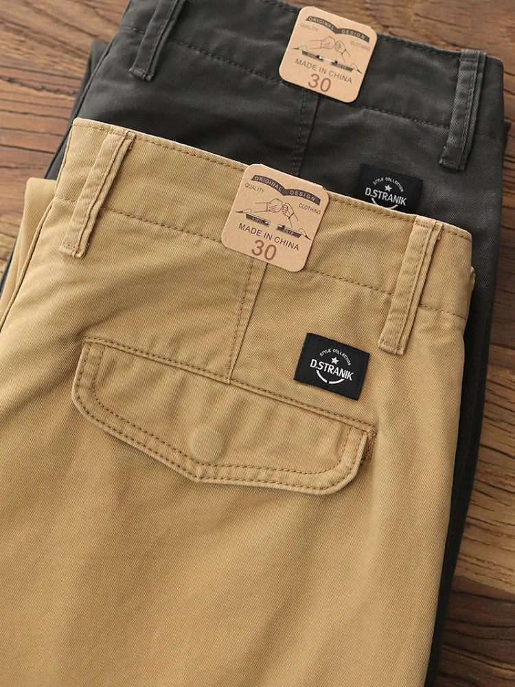 American retro 100% cotton casual pants - Antonios