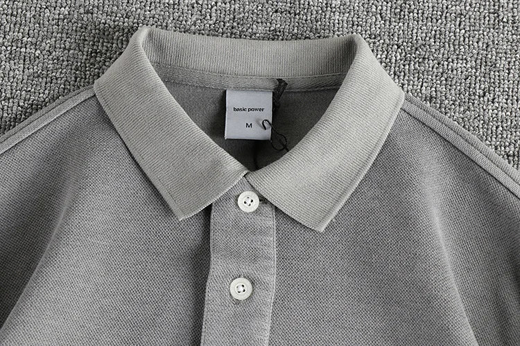 American retro polo long - sleeve t-shirt - Antonios