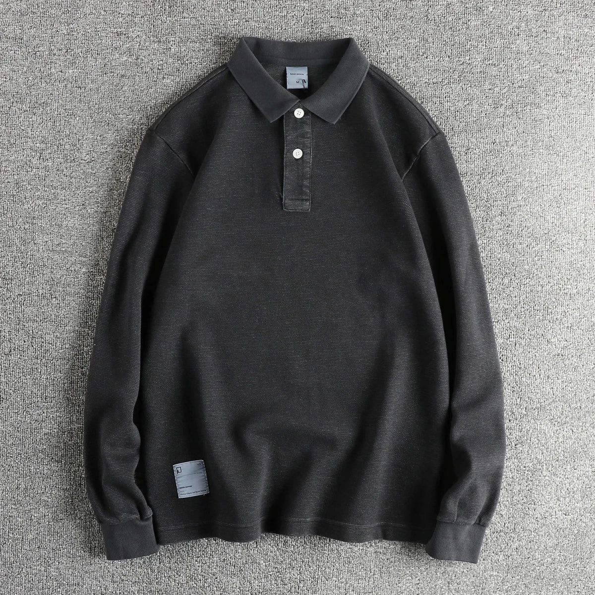 American retro polo long - sleeve t-shirt - Antonios