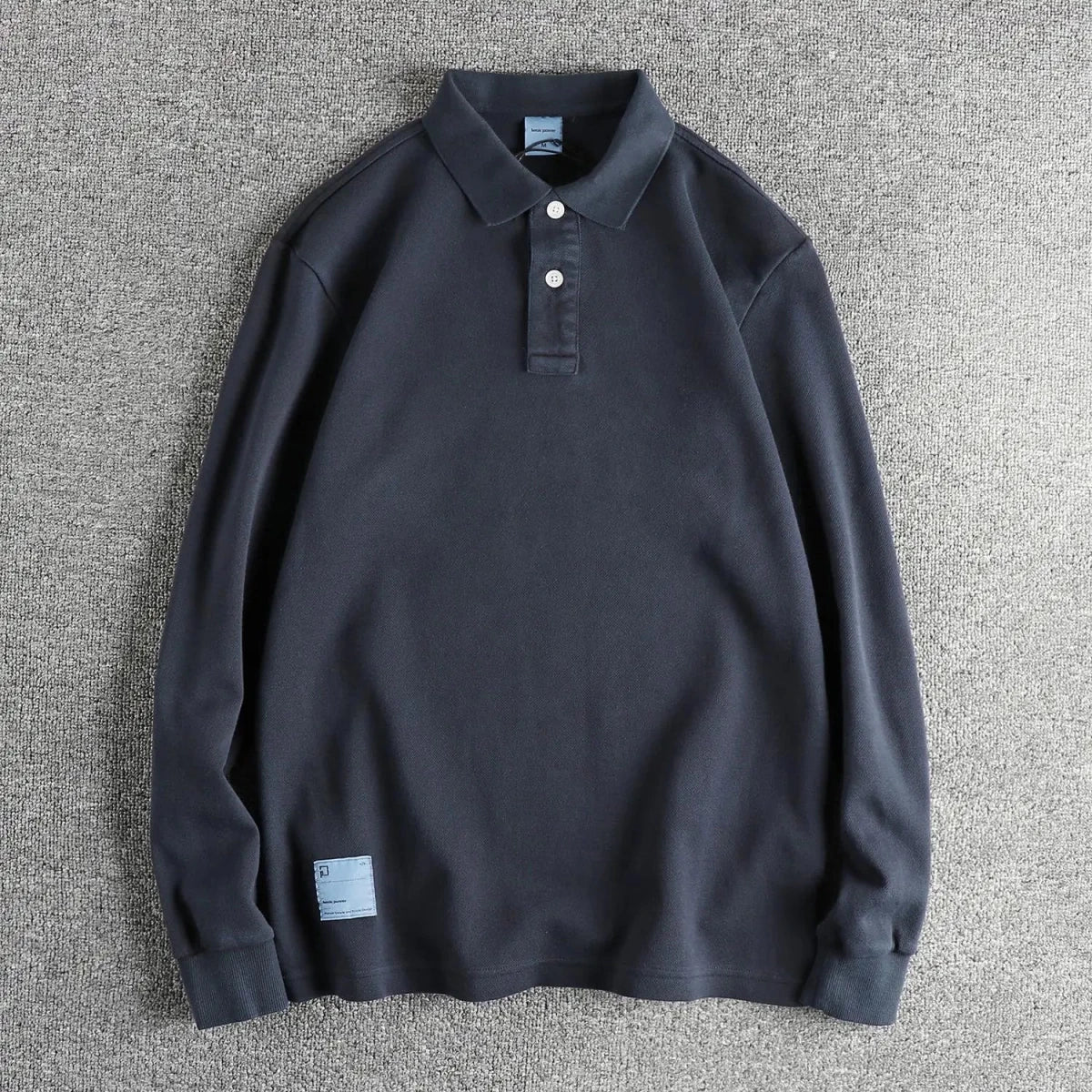 American retro polo long - sleeve t-shirt - Antonios