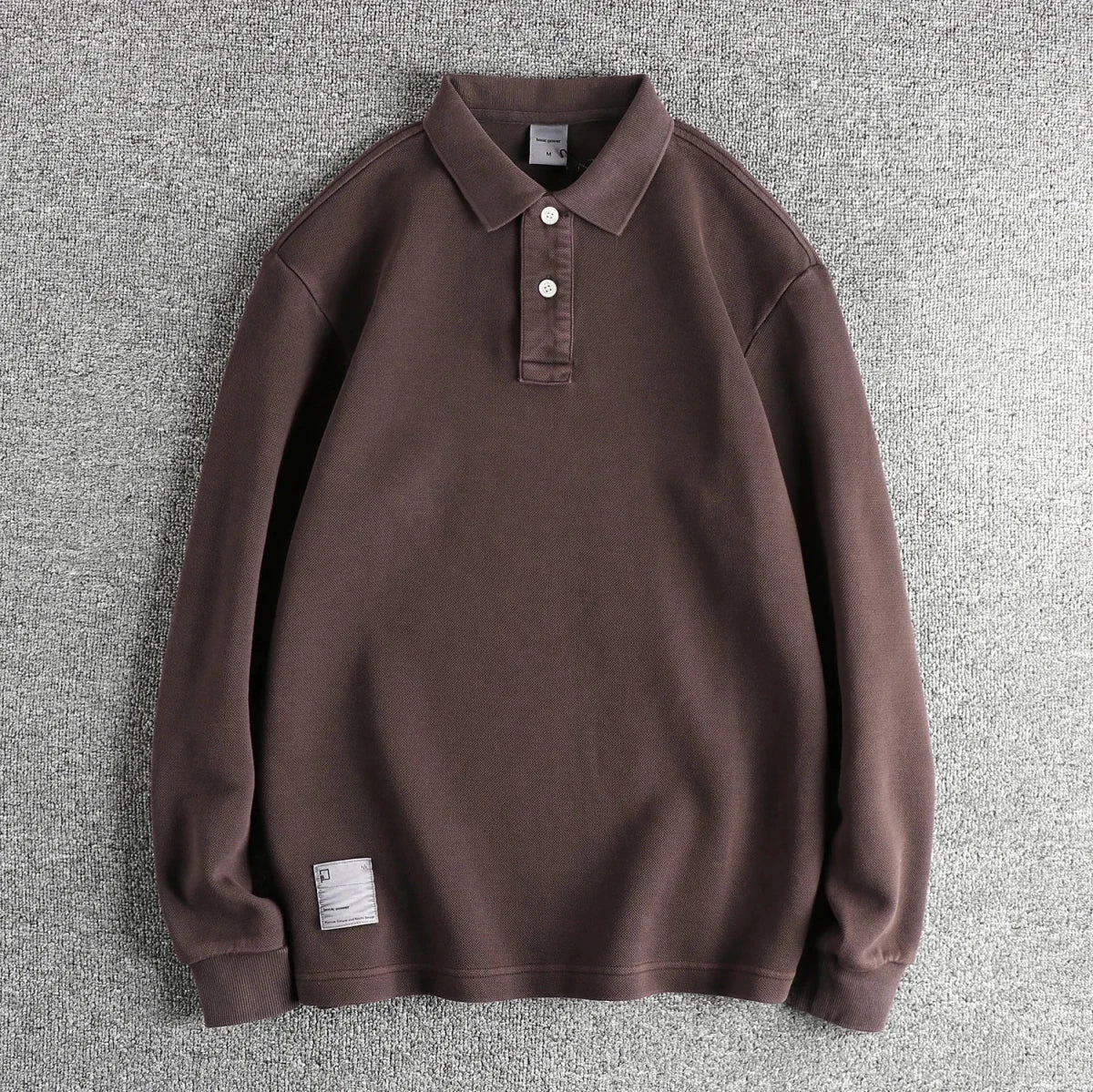 American retro polo long - sleeve t-shirt - Antonios