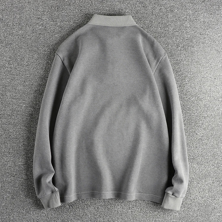 American retro polo long - sleeve t-shirt - Antonios