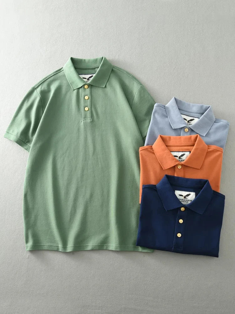 American retro short - sleeved business t-shirt - Antonios