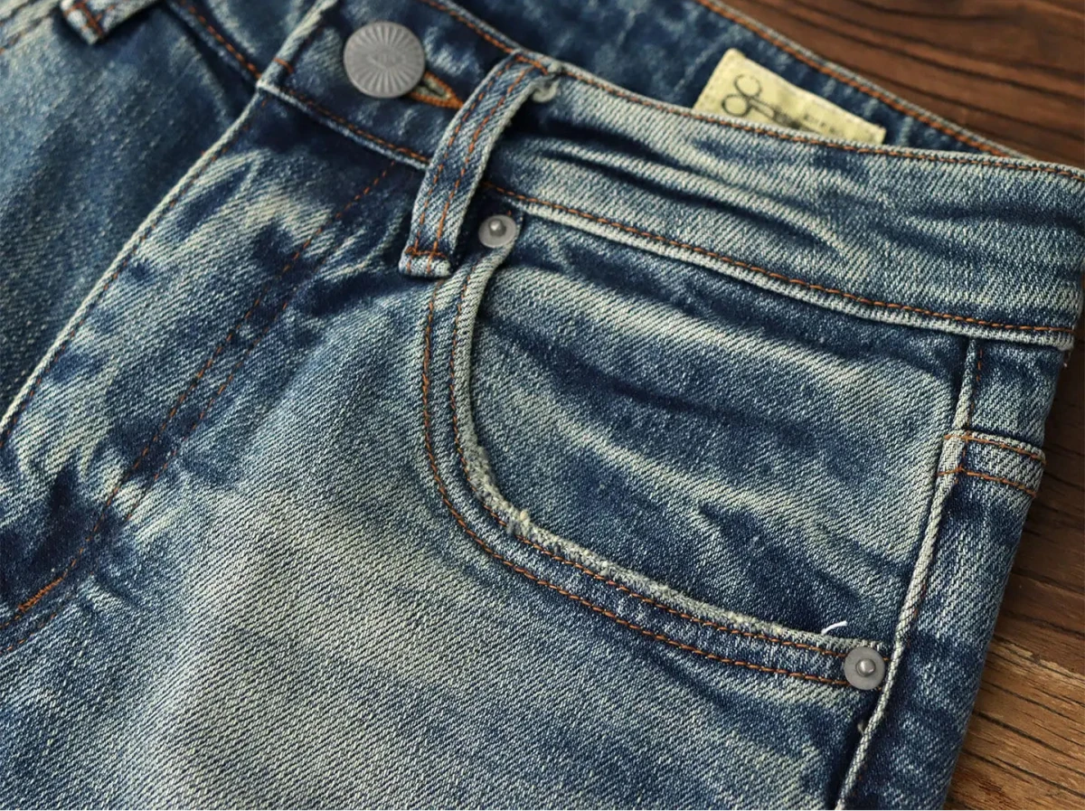 American Retro Vintage Straight - Leg Denim Jeans - Antonios