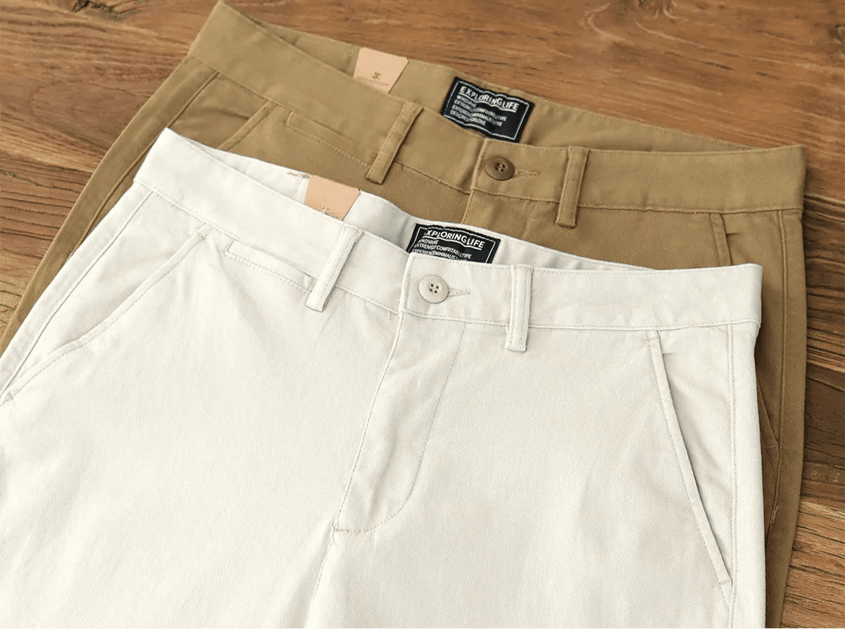 American retro woven cargo pants - Antonios