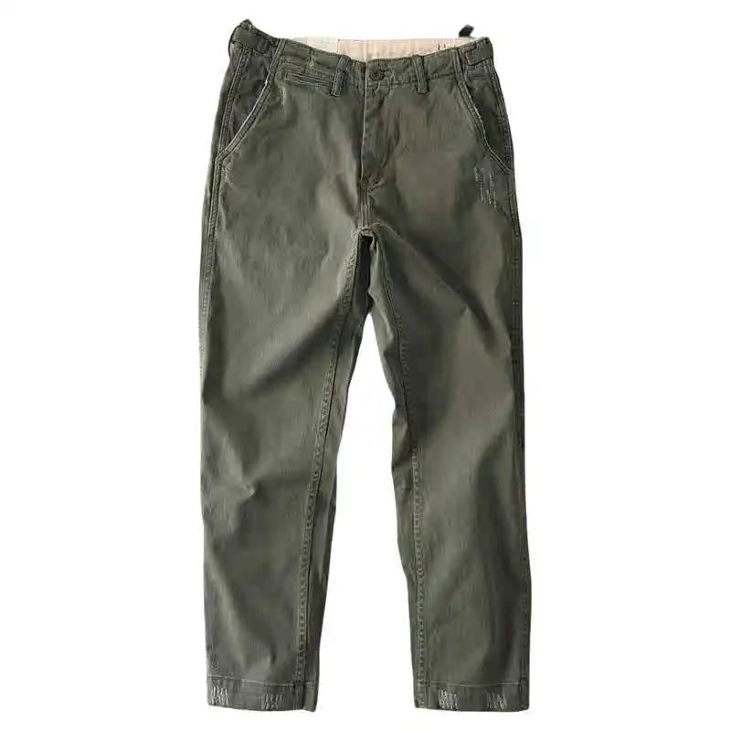 American retro woven cargo pants - Antonios
