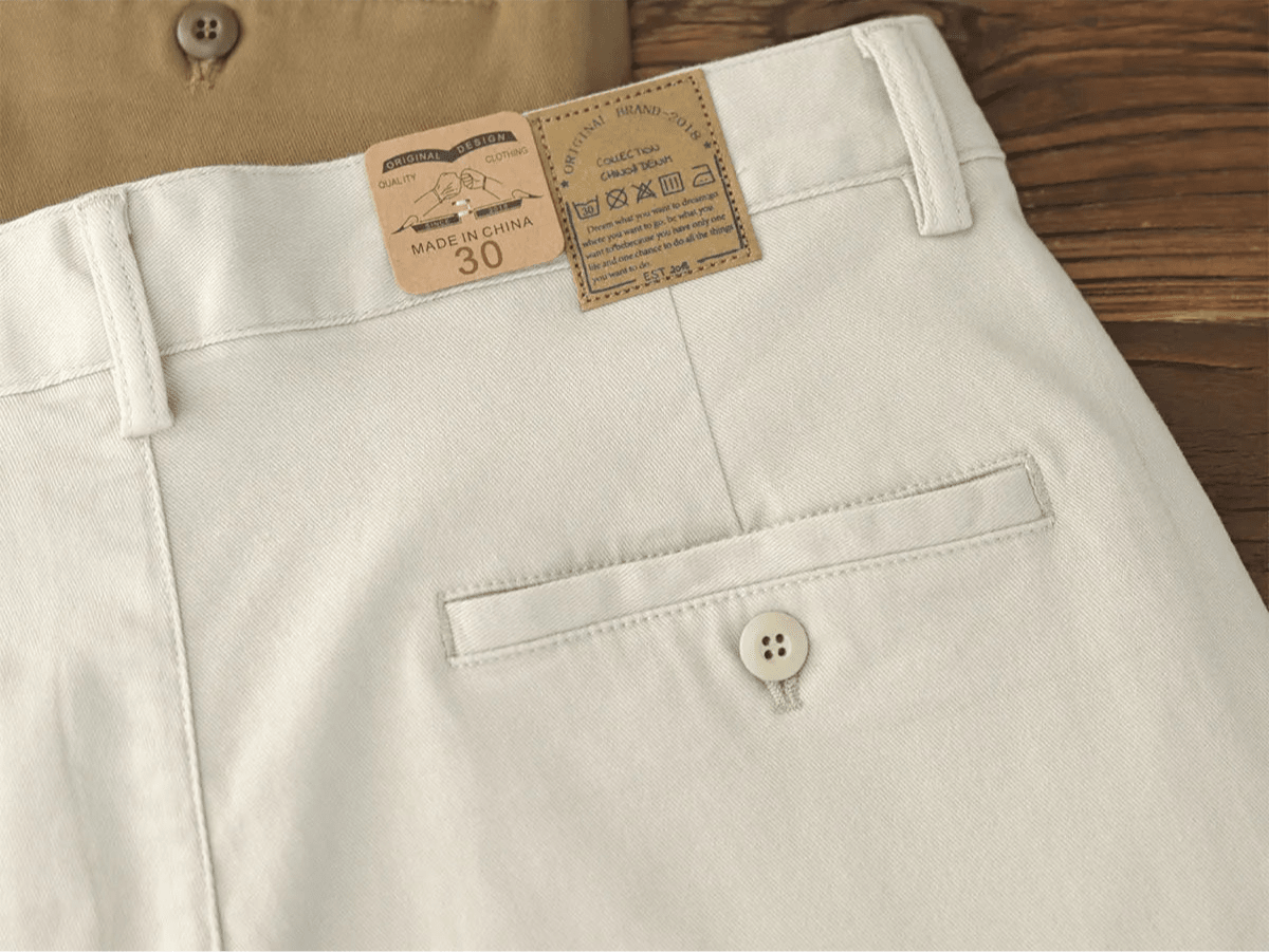 American retro woven cargo pants - Antonios