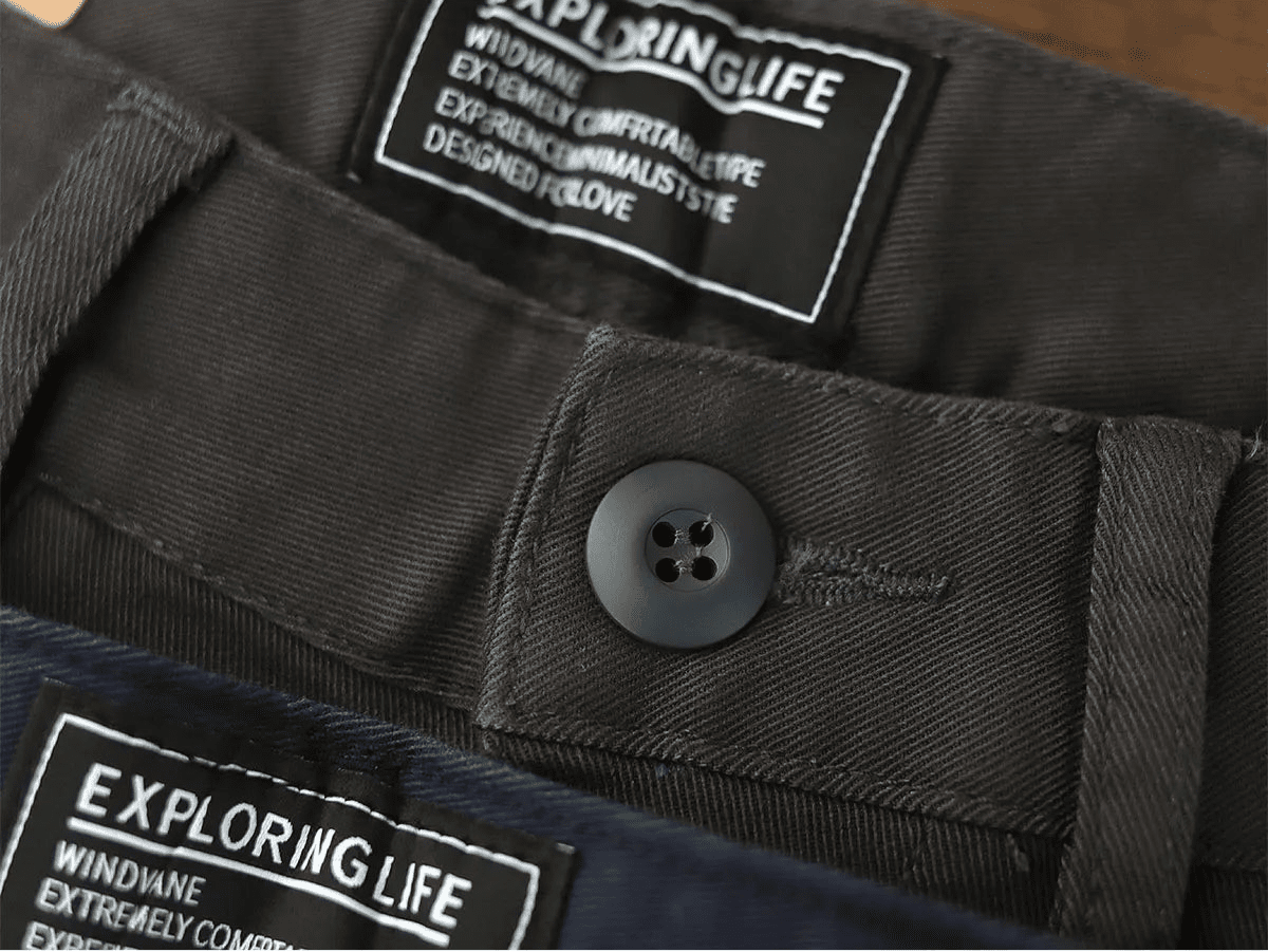 American retro woven cargo pants - Antonios