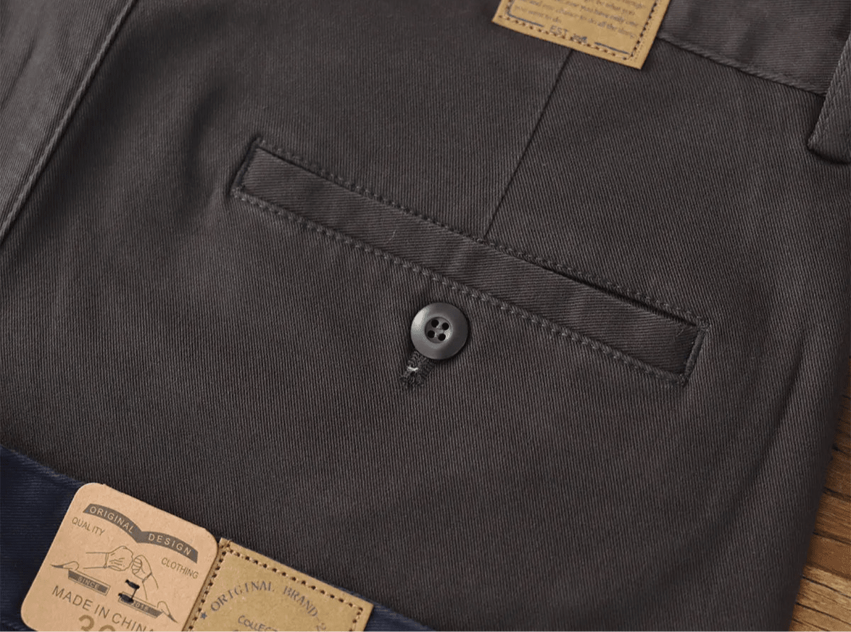 American retro woven cargo pants - Antonios