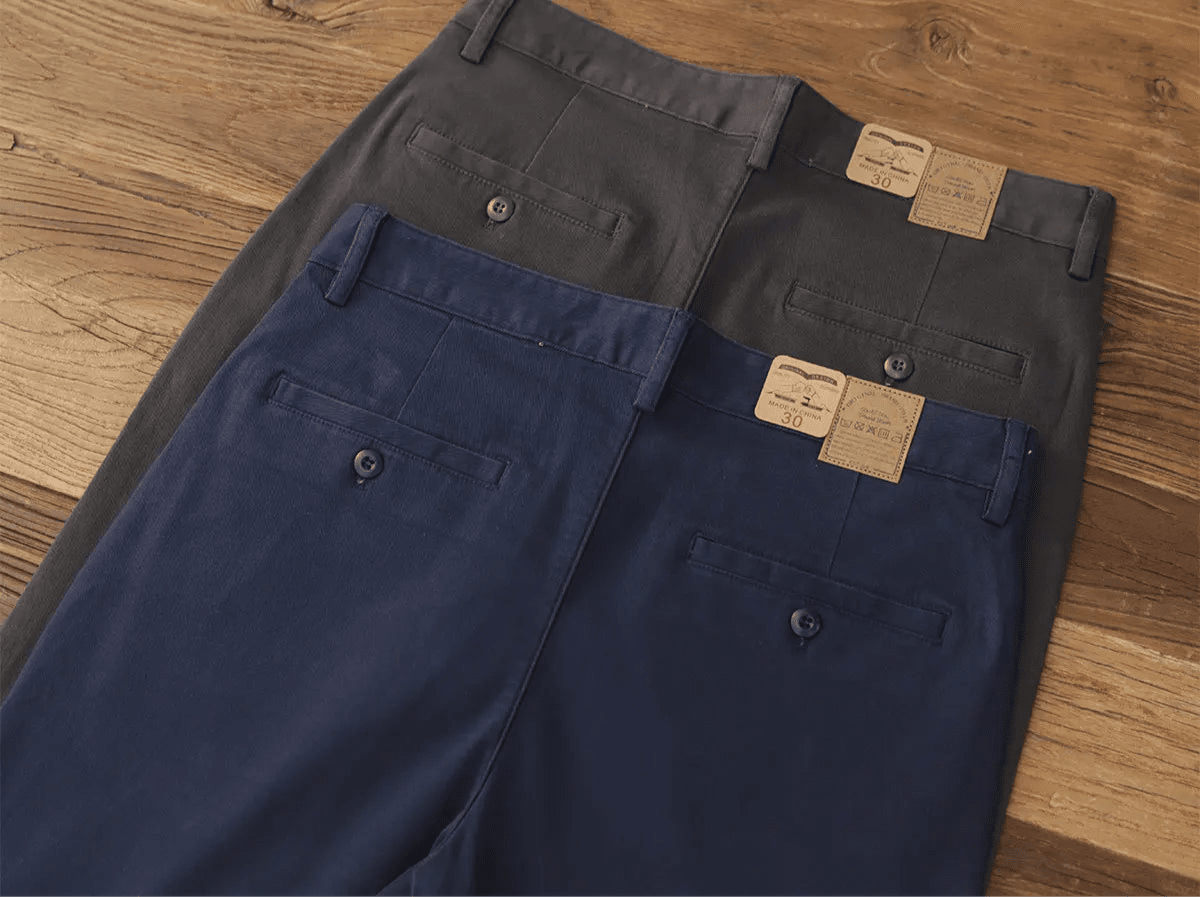 American retro woven cargo pants - Antonios