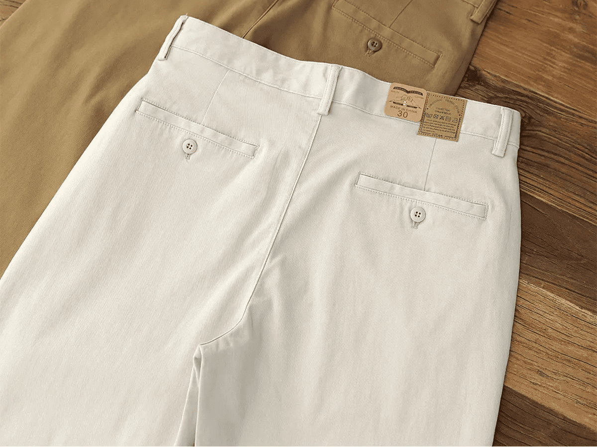 American retro woven cargo pants - Antonios
