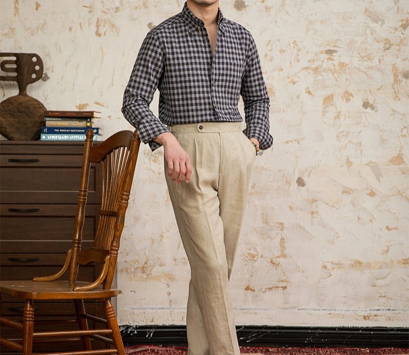 American style plaid elegant shirt - Antonios