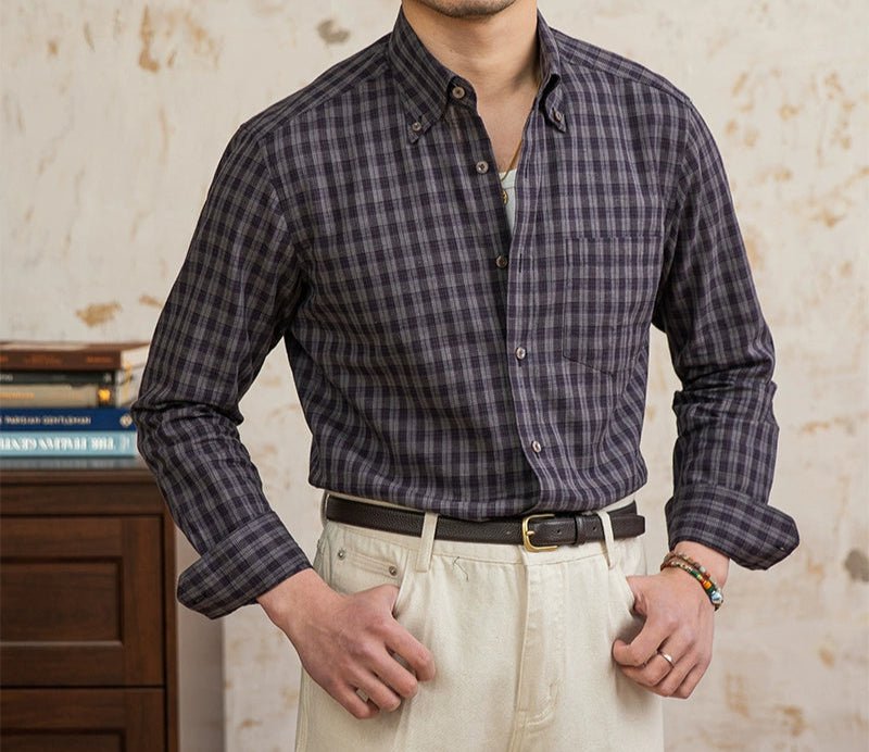 American style plaid elegant shirt - Antonios