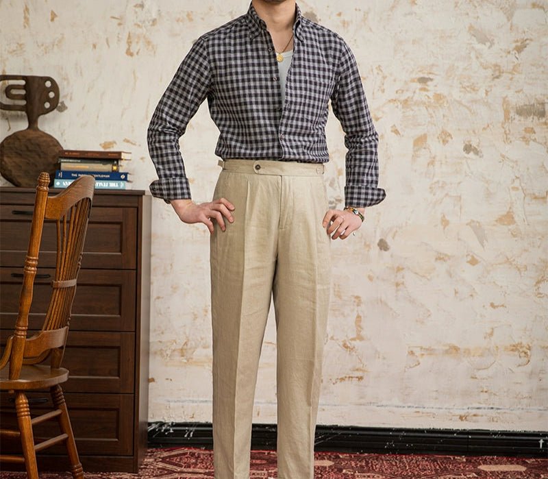 American style plaid elegant shirt - Antonios