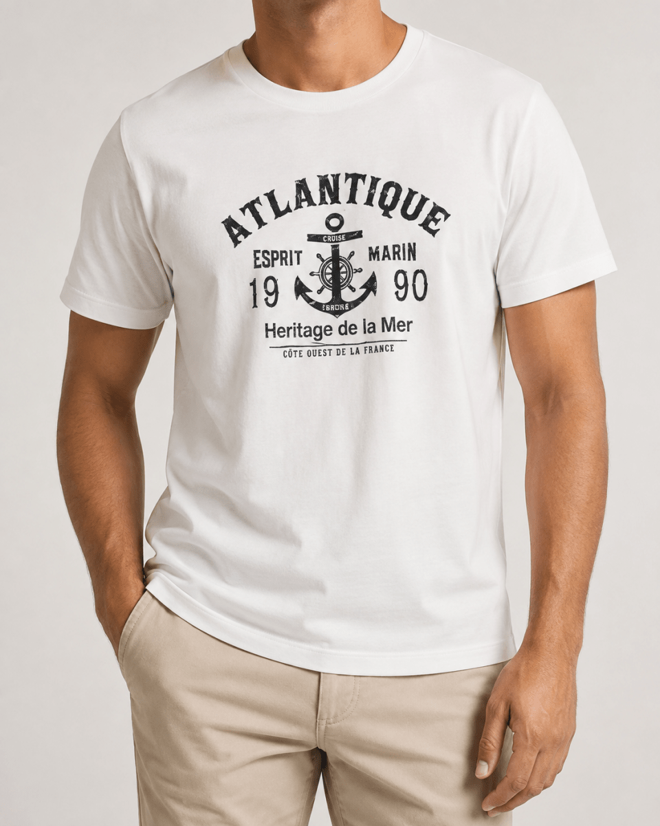 Anchor american retro short sleeve t-shirt - AntoniosClothing - White