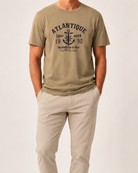 Anchor american retro short sleeve t-shirt - AntoniosClothing - Khaki