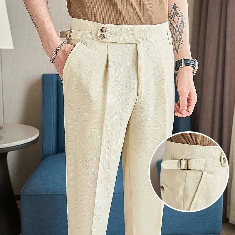 Ankle - length slim casual pants - Antonios