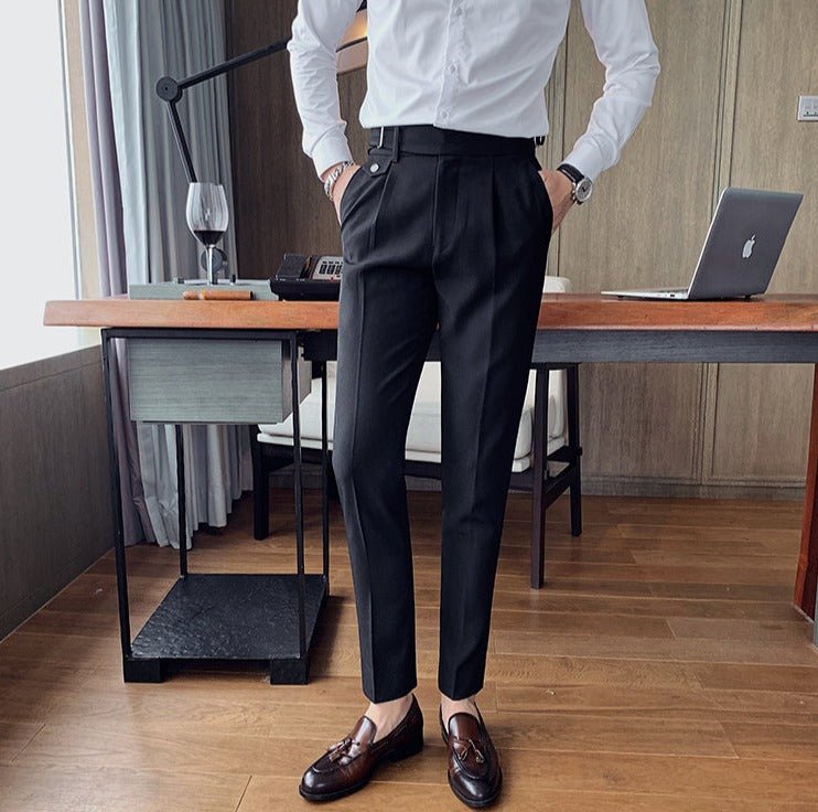 Antonios Black Casual Outfit Pants - Antonios