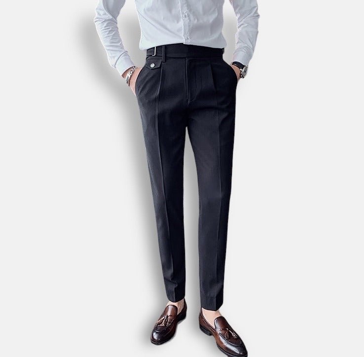 Antonios Black Casual Outfit Pants - Antonios