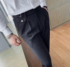 Antonios Black Casual Outfit Pants - Antonios