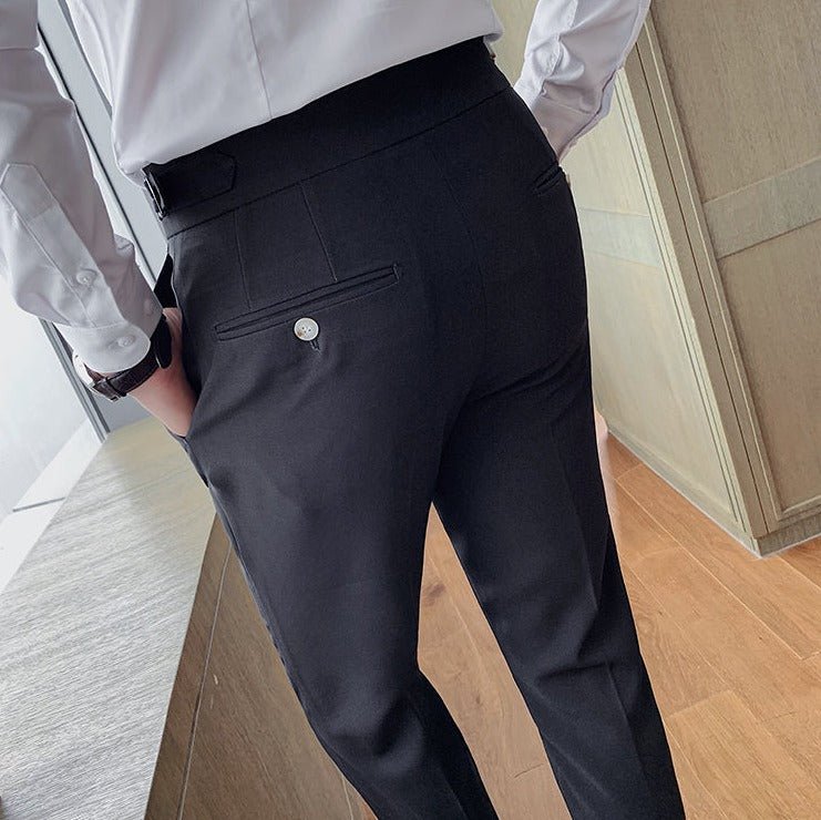 Antonios Black Casual Outfit Pants - Antonios